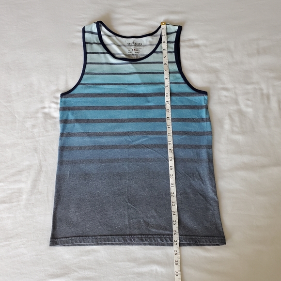 Urban Pipeline (Kohl's) Striped Tank Top, S, Blue Gradient - Picture 3 of 4